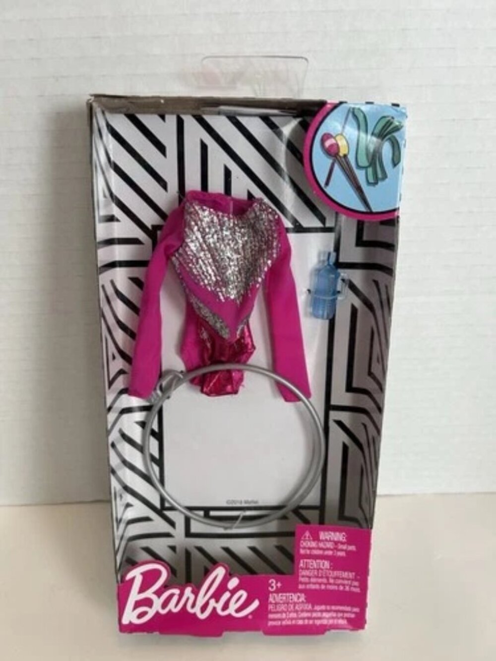 Barbie Career Fashions Outfit Gymnast Fuchsia Leotard & Water Bottle Age 3+ NIB